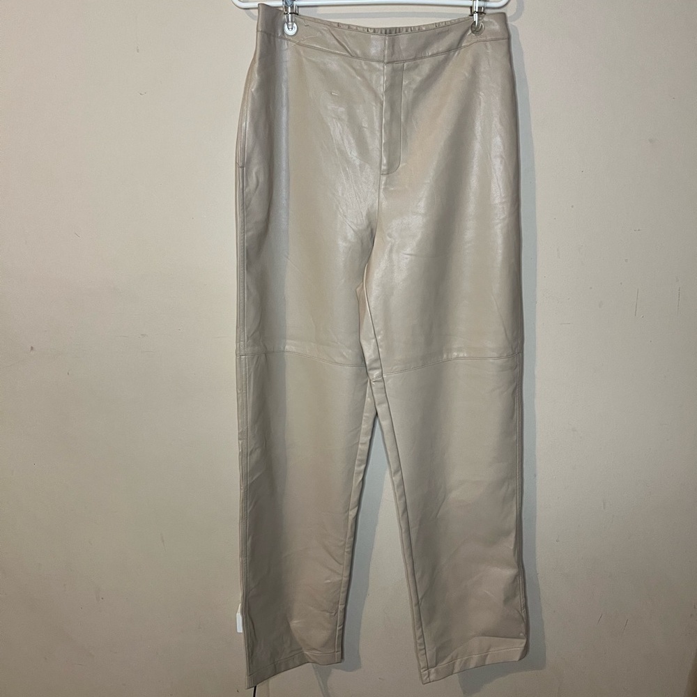 WAYF Faux Leather Pants - Picture 2 of 9